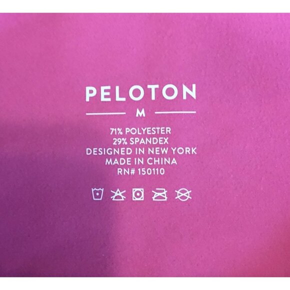 Peloton Leggings Pink High Rise Cross Front Cadent Size Medium Athleisure Active - Picture 3 of 5